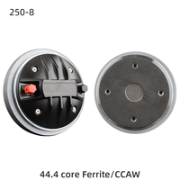 Haut-parleur de compression 250-8 de 25 mm (1 pouce) avec aimant en ferrite aérospatiale de 120 mm, bobine vocale de 44 mm, 50 W, 8 ohms, unité de tweeter PA