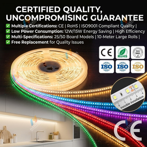 Bande lumineuse LED haute densité 120 LED/m, 12V/24V basse tension, multicolore et <span class=keywords><strong>violet</strong></span> en option pour la décoration de la maison, du commerce et des voitures - Product Image 6