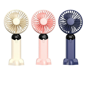 6-Speed <strong>LED</strong> Handheld <strong>Fan</strong> - <strong>USB</strong> Rechargeable Mini <strong>Desk</strong> <strong>Fan</strong> <strong>with</strong> Digital Display, Portable &amp; Customizable - Product Image 2