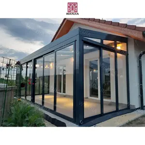 Veranda Aluminum Glass Customized Winter Garden Sunroom Greenhouse Energy saving aluminum sunroom glass houses