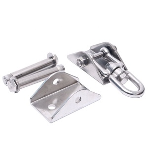 Крюк-кронштейн из нержавеющей стали с поворотом на 360°, 90x40 мм, для подвесных систем, потолочного крепления, настенного монтажа, для гамаков, йоги, бокса - Product Image 6