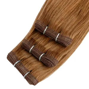 2023 New Design Flat Weft Hair Extension Machine Russian Thin Soft Genius Weft Flat Weft Raw Hair