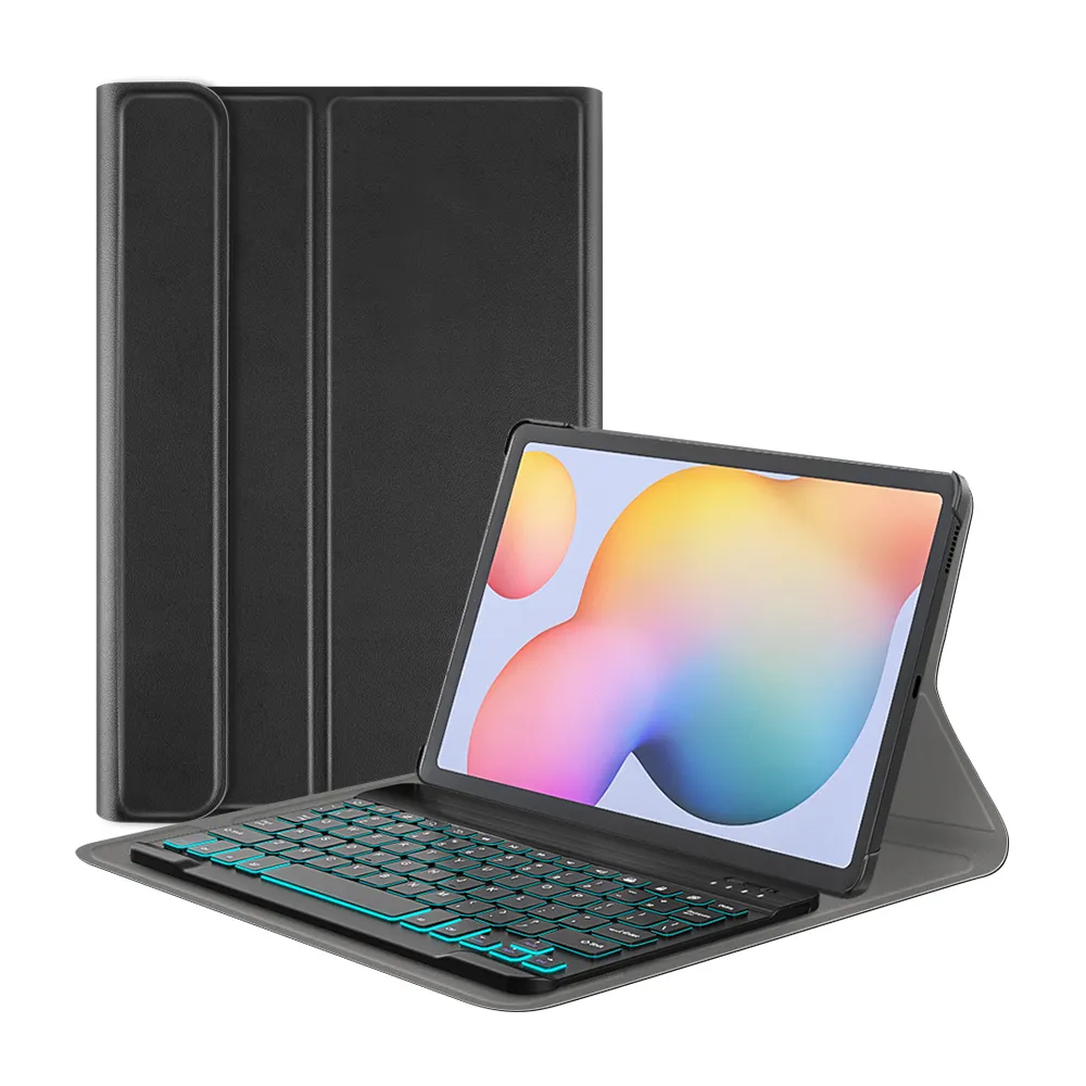 Backlit keyboard case for Samsung galaxy tab S6 lite 2022 SM P613 P619 10.5 Cover with wireless keyboard factory wholesales