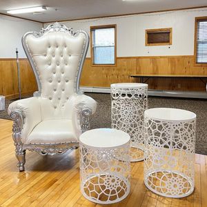 Sofá de Boda para Novios, Muebles Reales de Respaldo Alto, Silla de Trono de Rey y Reina para Fiesta de Bodas - Product Image 1