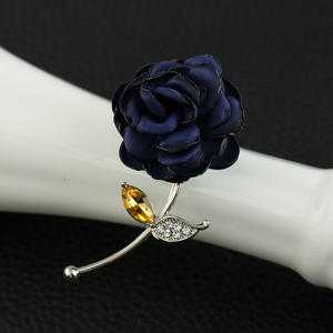 Broche en métal de style coréen et japonais pour femme, motif rose <span class=keywords><strong>Mori</strong></span>, épinglette artistique pour pull, accessoire pour robe de soirée et de mariage toutes saisons - Product Image 4