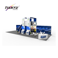 Stand de salon professionnel à deux étages TIANYU, structure modulaire en aluminium efficace, conception optimisée de l'espace événementiel