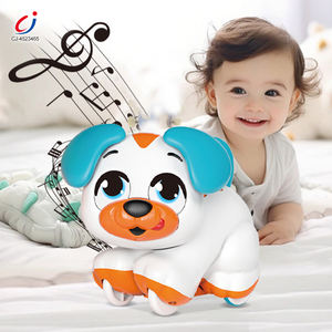 Chengji per bambini che imparano la musica del cartone animato giocattolo per <span class=keywords><strong>cani</strong></span> educazione precoce ruota da passeggio interattiva di illuminazione a batteria giocattolo per bambini - Product Image 4