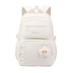 Sac à dos grande capacité en tissu Oxford imperméable avec RFID pour filles, style vintage, USB, antivol, fermeture éclair, pour les classes 5-6, Nouveau - Product Image 2