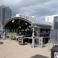 Plataforma de Escenario Portátil de Aluminio, Altura Ajustable, Escenario Modular para Conciertos, Eventos, Bodas