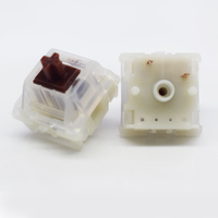 Interrupteur de clavier mécanique GATERON KS-25 CAP Marron 3 broches 5 broches Tactile pour jeux informatiques