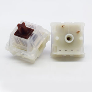 Interrupteur de clavier mécanique <span class=keywords><strong>GATERON</strong></span> KS-25 <span class=keywords><strong>CAP</strong></span> Marron 3 broches 5 broches Tactile pour jeux informatiques - Product Image 1
