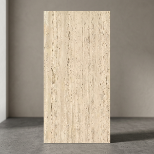 Rock Travertino Beige Textured Porcelain Tiles 600x1200mm European Style Anti Slip Floor <b>Wall</b> - Product Image 2