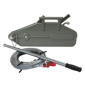 Cabrestante manual FRIMA de alta resistencia de 3,2 toneladas, <span class=keywords><strong>polipasto</strong></span> de tracción de <span class=keywords><strong>cable</strong></span> Manual con cuerda de alambre de 20m para elevación - Product Image 1