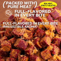 Friandises pour chiens au bœuf enrobées de poulet, cuites au four, moelleuses et savoureuses, riches en protéines, snacks pour animaux de compagnie, marque privée OEM