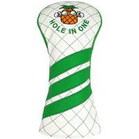 Housse de tête de club de golf portable en cuir PU avec logo brodé personnalisé – Accessoires de golf