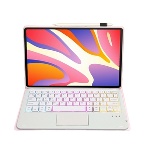 Funda de Cuero con <span class=keywords><strong>Teclado</strong></span> Inalámbrico Retroiluminado Desmontable Ultrafino para <span class=keywords><strong>Huawei</strong></span> <span class=keywords><strong>MatePad</strong></span> SE <span class=keywords><strong>11</strong></span> 2024 AH2-AS, con Panel Táctil - Product Image 4
