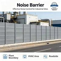 Système de barrière acoustique modulaire pour autoroute, utilisation extérieure, résistant à l'eau et au feu, installation facile