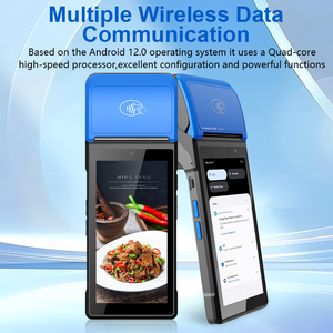 Terminal de <span class=keywords><strong>machine</strong></span> portable Android 12 Pos à impression thermique 4G pour magasins de détail - Product Image 6