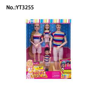 Belle robe de <span class=keywords><strong>11</strong></span> pouces de poupée de mode solide avec accessoire - Product Image 1