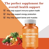 Gummies multivitaminés personnalisés à marque privée, vitamines C, D3, K2, B12 pour enfants et adultes, éclaircissement de la peau, énergie, soutien immunitaire, Halal, OEM