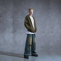 Pantalons pour hommes Streetwear Pantalons jeans personnalisés super détruits Pantalons jeans sales fit pour hommes