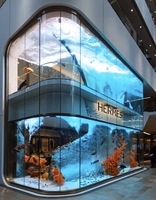 Nouvel écran LED transparent interactif pleine couleur haute luminosité P3.91 pour intérieur, scène 3D et centre commercial en libre-service