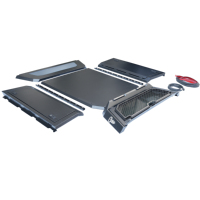 SEMRISE Couvre-caisse de camion 4x4 manuel en fer personnalisé avec serrure à code pour Toyota Tacoma Ford F150 Mitsubishi Triton/L200 - Noir 501L-600L