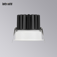 Downlight de plafond à LED à faisceau asymétrique fixe 8W 10W 15W 25W Spot de lampe encastré à tube polarisé