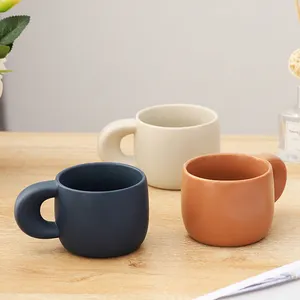 200ML 280ML New Arrival Ceramic Coffee Mug Pastel Color Cute Tea Tumbler Cup And Mugs Novelty Latte Tumblers