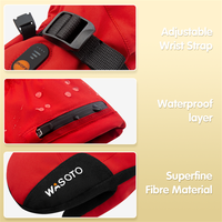 Gants chauffants imperméables compatibles avec les écrans tactiles, coupe-vent, pour enfants, pour le snowboard, Wasato OEM rechargeables