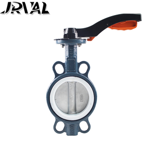 Chất Lượng Cao 4 6 8 10 Inch PTFE EPDM Seat Hướng Dẫn Sử Dụng Wafer Loại Van Bướm A216 WCB Có Tay Cầm - Product Image 5