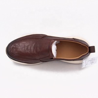 Mocassins en cuir personnalisés pour hommes, chaussures de créateur pour hommes