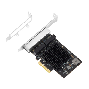 Lekuo การ์ดเครือข่ายแบบมีสาย4พอร์ต2.5Gbps, การ์ดเครือข่ายแบบมีสาย PCIe 10/100/1000M/2.5g RJ45 realtek/ RT8125B รองรับ ESXI6.7 PXE Ethernet Intern - Product Image 6