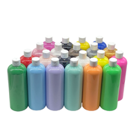 Peinture acrylique liquide non toxique 500 ml, couleurs personnalisables, haute capacité de couverture, peinture pigmentée pour artiste, peinture artistique
