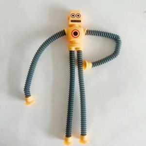 Wholesale Promotional Eco-Friendly Plastic Pop Tubes Robot & <b>Cute</b> Animal Fidget Toys with Suction Cup Design - Product Image 3