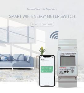 Medidor de kWh WiFi 5(80)A Bidireccional de Consumo Eléctrico Medidor de Energía Inteligente para Riel DIN con Pantalla - Product Image 4