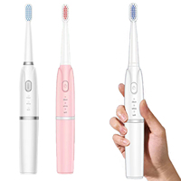 Cepillo de Dientes Eléctrico Sónico Inteligente con Batería LED, para Adultos, Cabezales de Cerdas Suaves, Resistente al Agua IPX7, para Uso Doméstico y de Viaje, Venta al Por Mayor