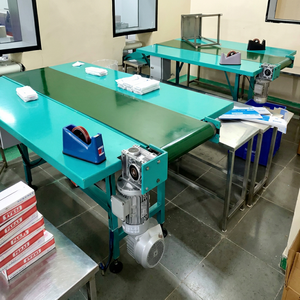 Inclined Belt Conveyor <b>Roller</b> Conveyor Machine <b>Metal</b> Frame Material Handling for Workshop Production Line - Product Image 1