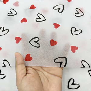 Papel <span class=keywords><strong>de</strong></span> regalo personalizado en forma <span class=keywords><strong>de</strong></span> corazón para regalo <span class=keywords><strong>de</strong></span> San Valentín, zapatos, arreglos florales, papel <span class=keywords><strong>de</strong></span> <span class=keywords><strong>seda</strong></span> <span class=keywords><strong>de</strong></span> buena calidad - Product Image 2