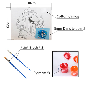 Tùy chỉnh Hot Bán DIY Hand Painted 20*30cm Gallery kéo dài trống sơn <span class=keywords><strong>Canvas</strong></span> <span class=keywords><strong>Board</strong></span> cho trẻ em - Product Image 3