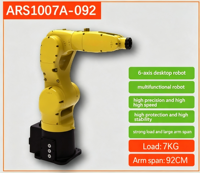 ARS1007A-092 Bras robotique industriel de bureau à 6 axes, charge utile de 7 kg, portée de 920 mm, haute précision, manipulateur robotique multifonctionnel, 180 W