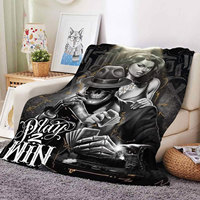 Nouveau Design Mexicain Chicano Horreur Style Odeur Maintenant Cry Plus Tard Couverture En Peluche Personnalisable Polaire Flanelle Couvertures