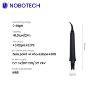 Capteur ORP intelligent NOBOTECH RS485 et 4~20mA pour système IoT, capteur de pH de l'eau, détecteur d'ORP en ligne