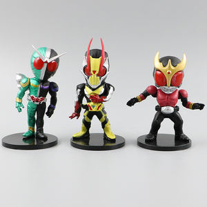 ของเล่นพีวีซีเรซินปรับแต่งได้คุณภาพสูงแอคชั่นแอนด์ทอย Q เวอร์ชัน6ชิ้น/เซ็ตท่าทางคนขี่สวมหน้ากากหุ่นอนิเมะคาเมนไรเดอร์ - Product Image 2