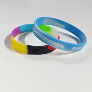 Design Christmas Silicone Keychain Bracelet Silicone Card Holder with Bracelet Fluorescent for Kids - Product Image 6