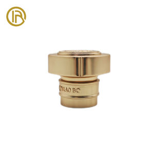 Tapón de Botella de Vino de Aleación de Zinc Dorado de Lujo OEM, Cierre Suave Antiderrames, Nuevo Diseño para Botellas de Whisky y Vino, Tapas y Cierres Personalizados - Product Image 2