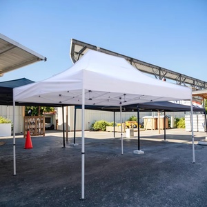 <span class=keywords><strong>Toldo</strong></span> Plegable de Aluminio 3x3m, Carpa Publicitaria para Exteriores, Gazebo Portátil con Cubierta de Techo 800D - Product Image 1