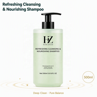 Shampooing Nettoyant et Nourrissant Rafraîchissant en Gros 500ml Contrôle du Sébum Nettoyage en Profondeur Soin du Cuir Chevelu pH Équilibré Marque Privée OEM Adultes
