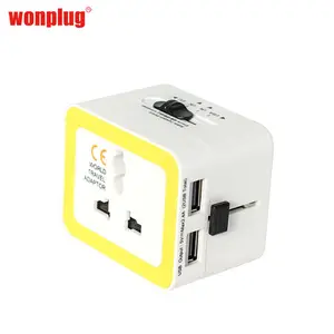 5V 2.4A universal travel plug adapter international adaptor plug 2 USB travel charger gift novelty items elegant business gift