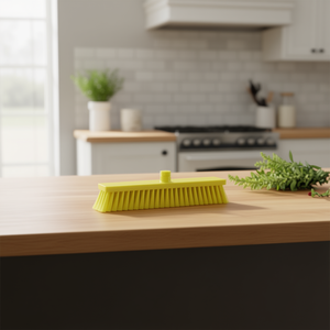 Spazzola Morbida per Alimenti Gialla 40 Cm, Spazzola per Pulizia ad Uso Cucina - Product Image 3